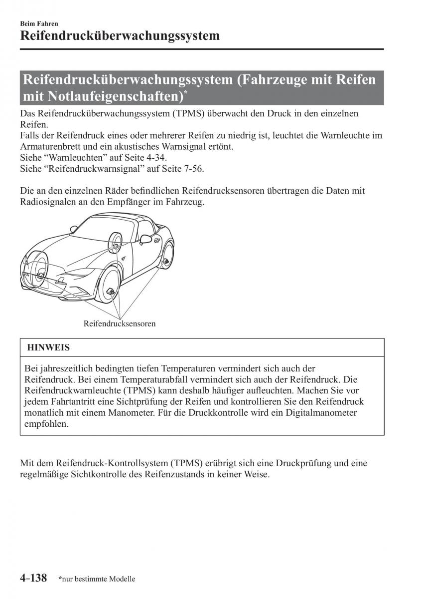 Mazda MX 5 Miata ND IV 4 Handbuch / page 276