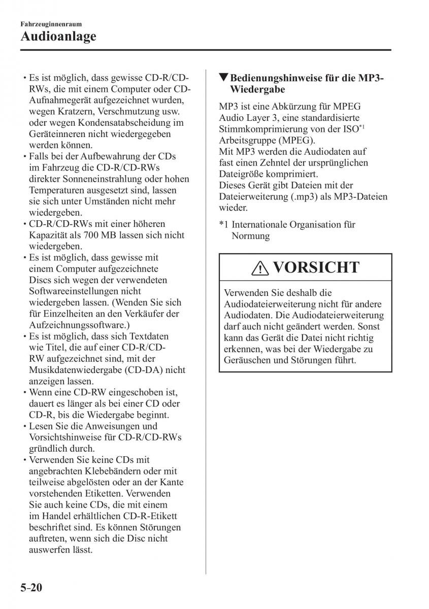 Mazda MX 5 Miata ND IV 4 Handbuch / page 306