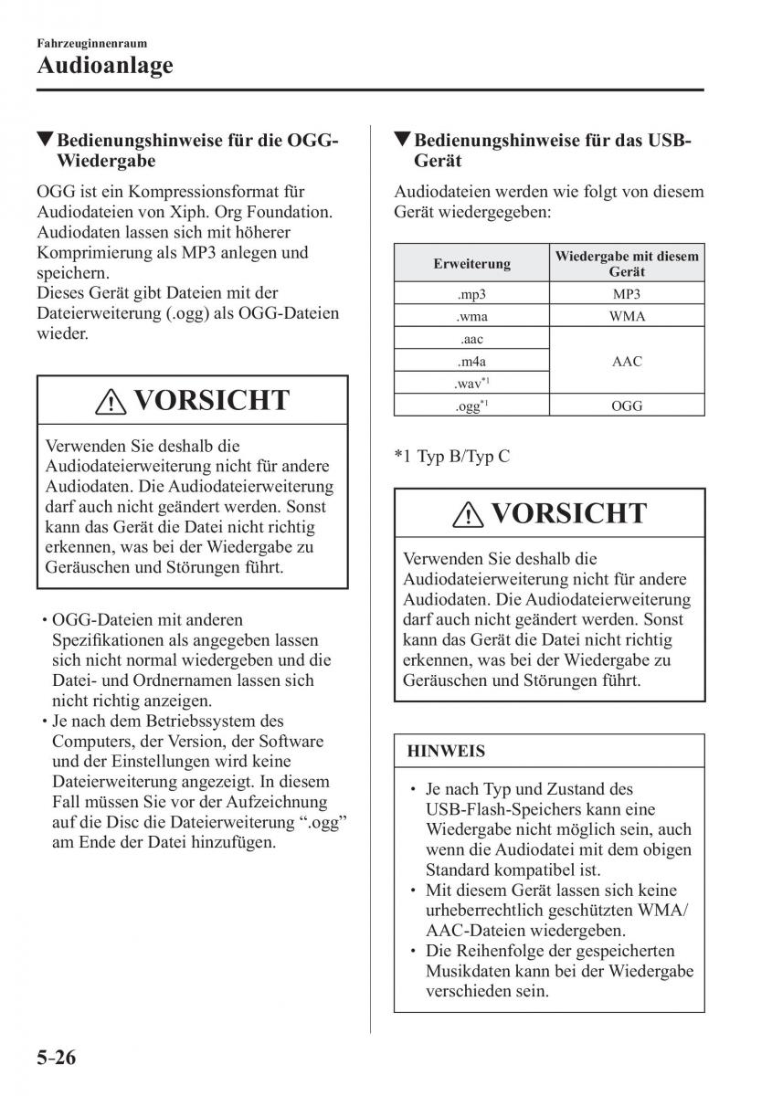 Mazda MX 5 Miata ND IV 4 Handbuch / page 312