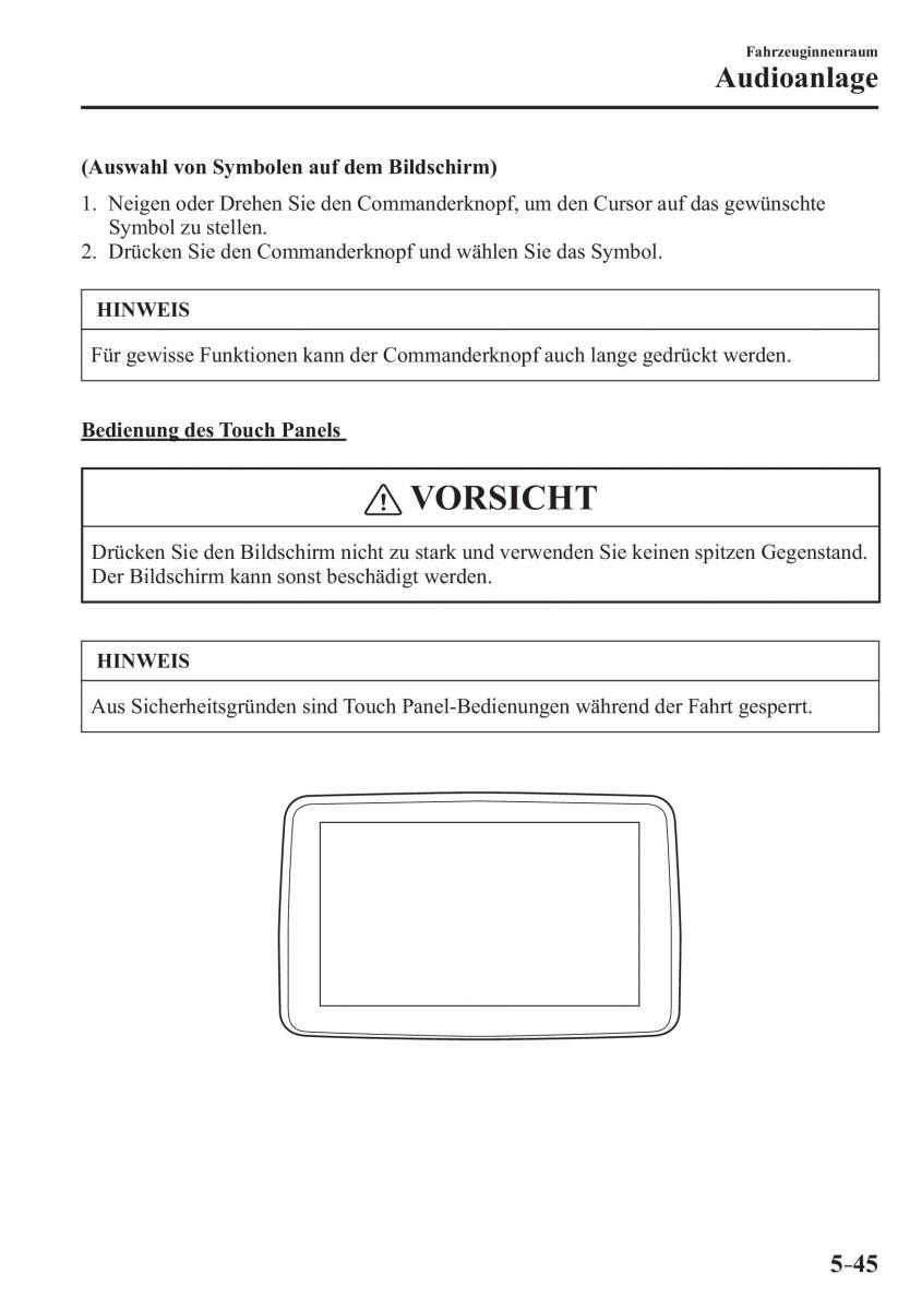 Mazda MX 5 Miata ND IV 4 Handbuch / page 331