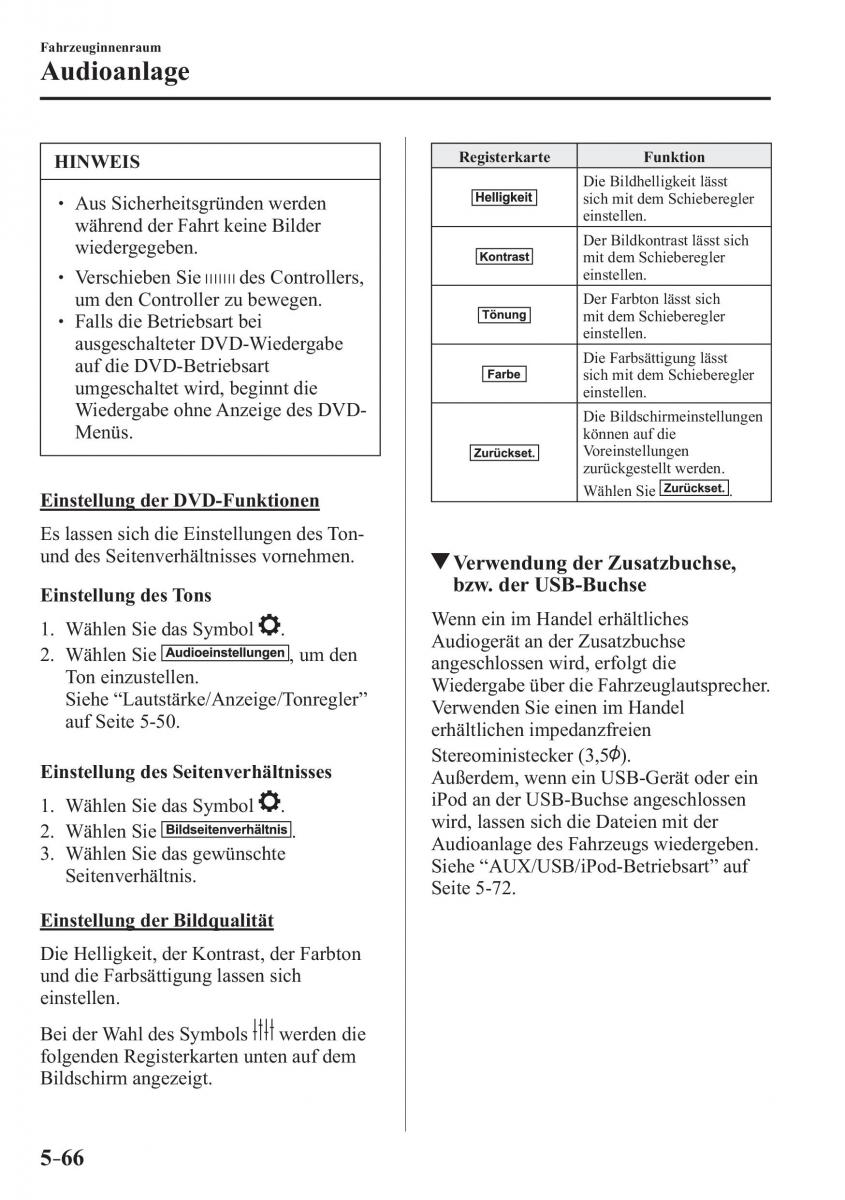 Mazda MX 5 Miata ND IV 4 Handbuch / page 352