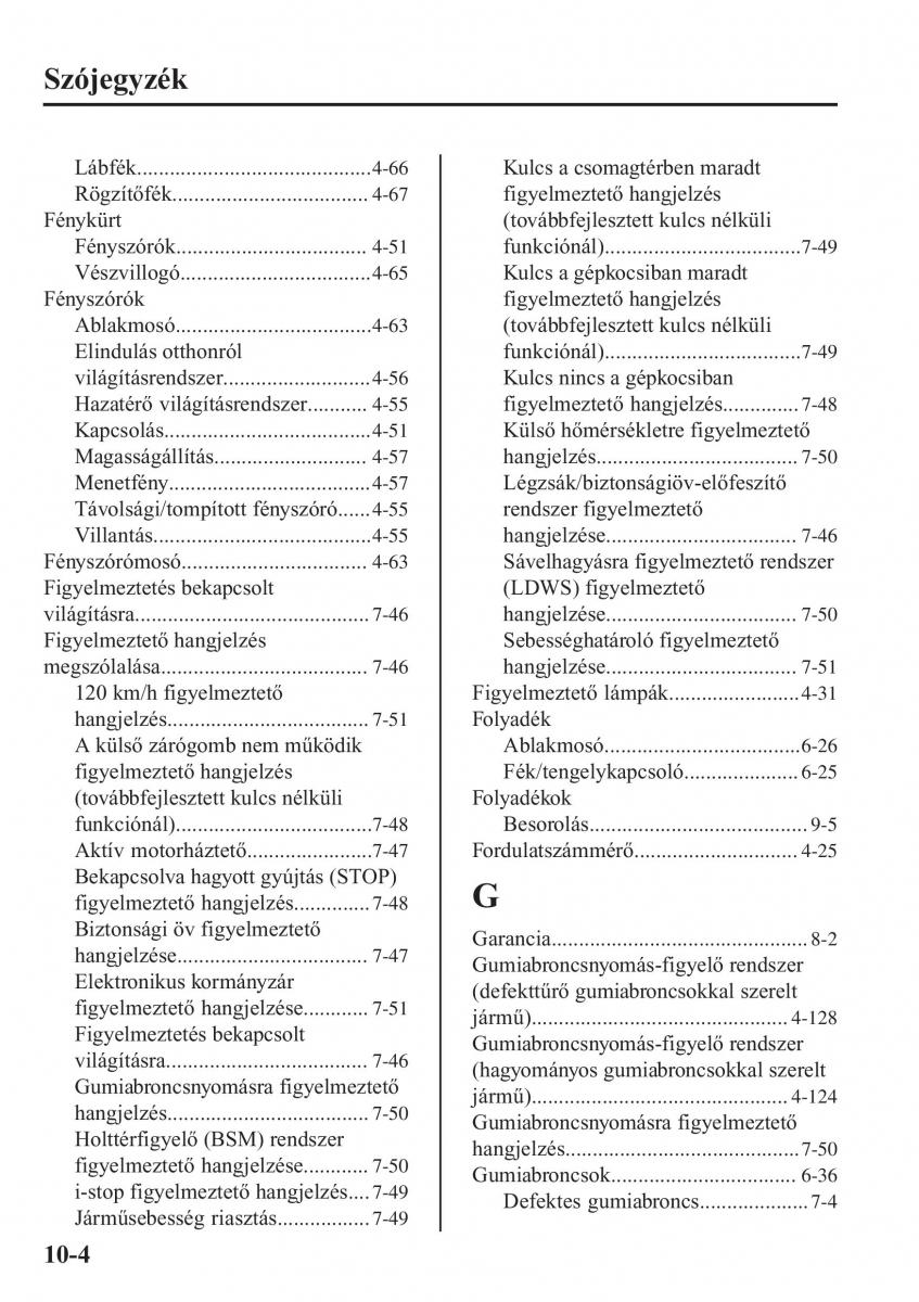 Mazda MX 5 Miata ND IV 4 Kezelesi utmutato / page 547