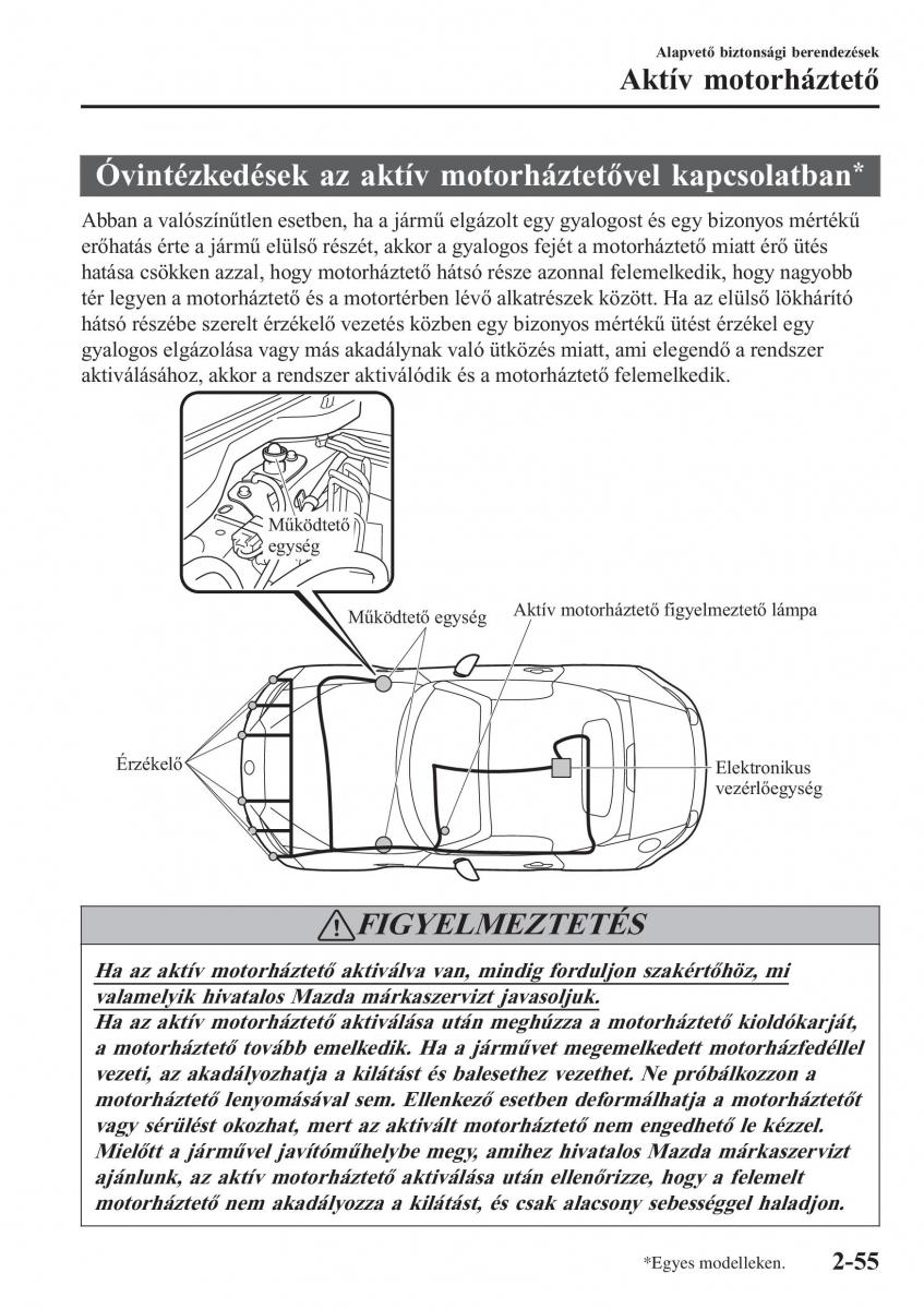 Mazda MX 5 Miata ND IV 4 Kezelesi utmutato / page 72