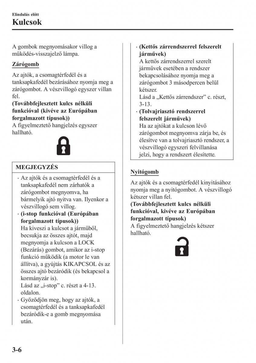 Mazda MX 5 Miata ND IV 4 Kezelesi utmutato / page 81