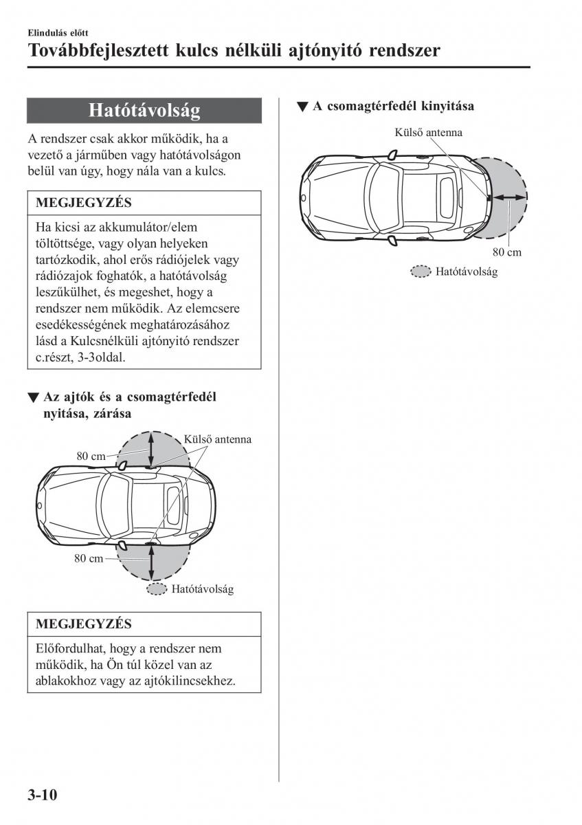 Mazda MX 5 Miata ND IV 4 Kezelesi utmutato / page 85