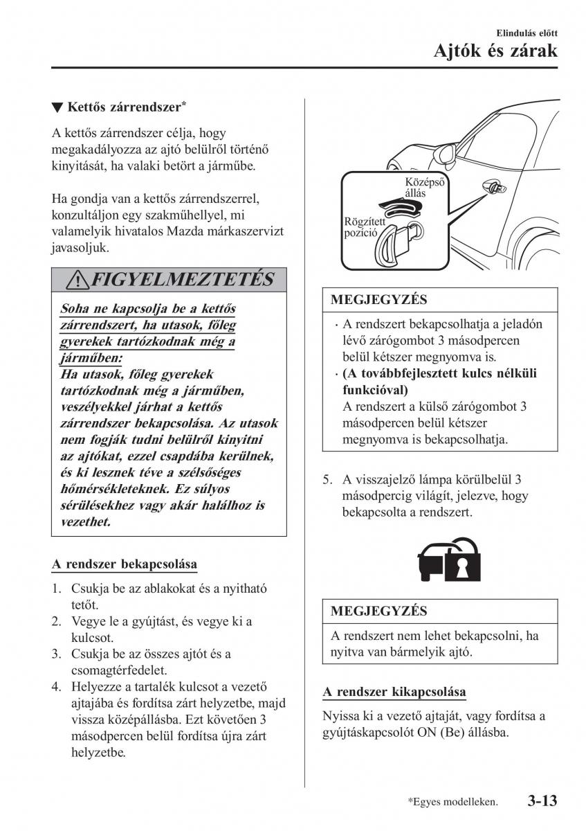 Mazda MX 5 Miata ND IV 4 Kezelesi utmutato / page 88