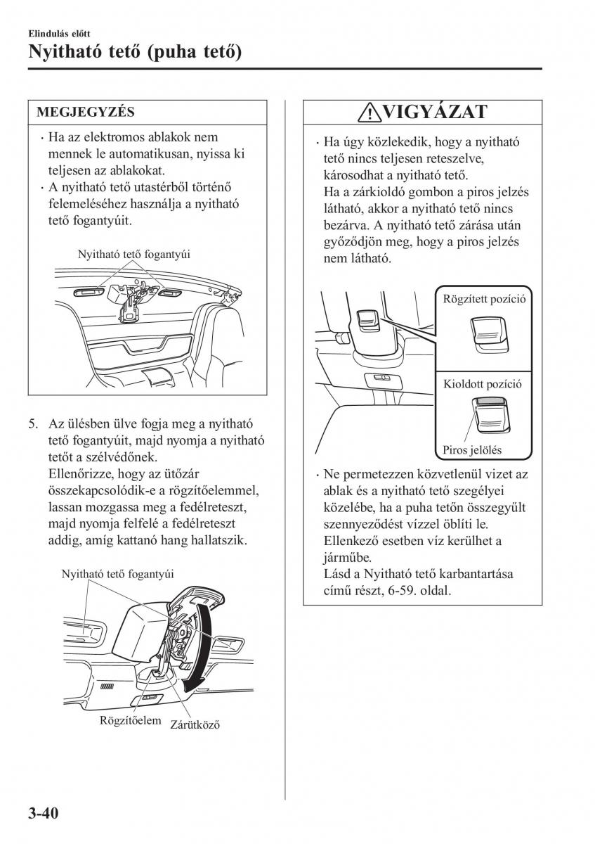 Mazda MX 5 Miata ND IV 4 Kezelesi utmutato / page 115