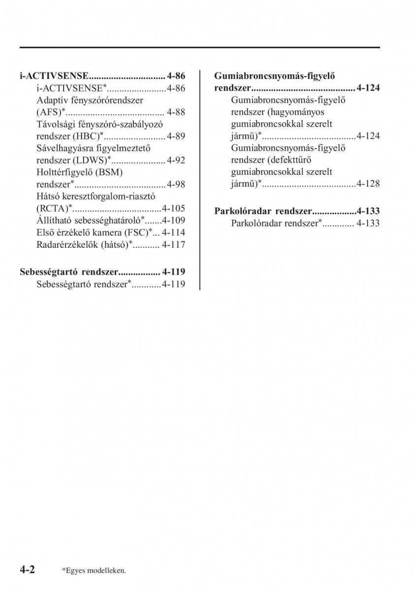 Mazda MX 5 Miata ND IV 4 Kezelesi utmutato / page 133