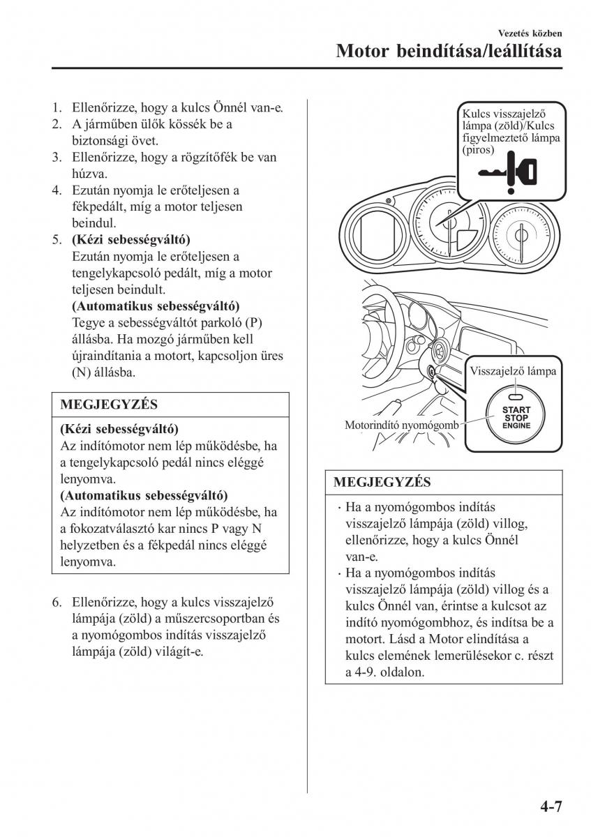 Mazda MX 5 Miata ND IV 4 Kezelesi utmutato / page 138