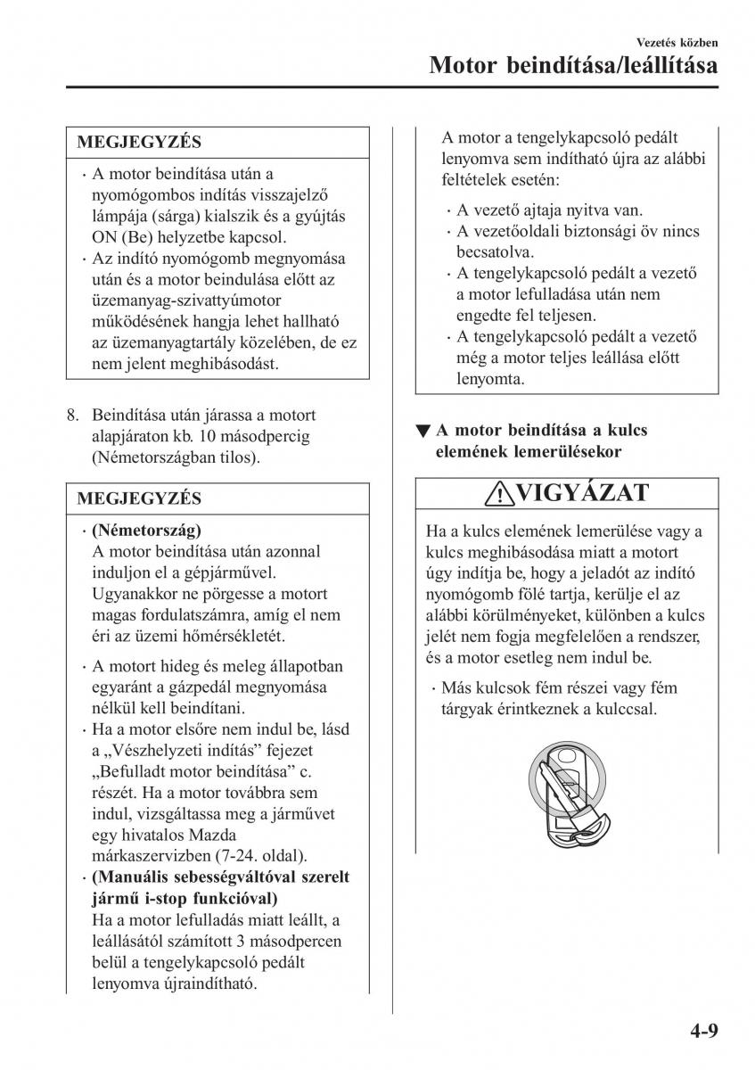 Mazda MX 5 Miata ND IV 4 Kezelesi utmutato / page 140