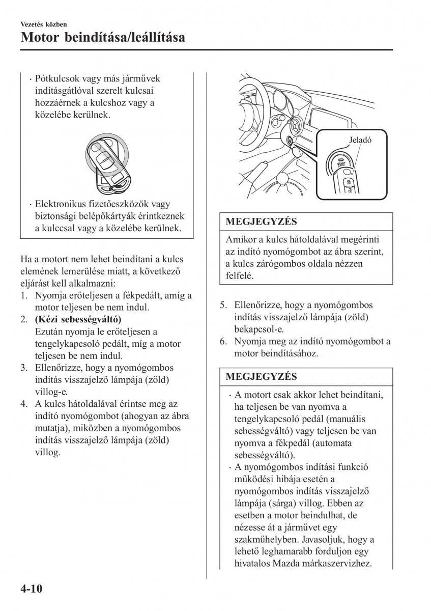 Mazda MX 5 Miata ND IV 4 Kezelesi utmutato / page 141