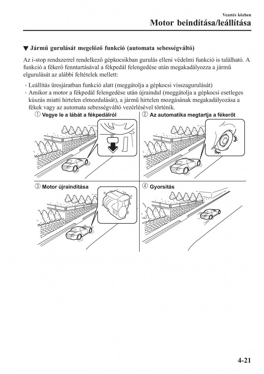 Mazda MX 5 Miata ND IV 4 Kezelesi utmutato / page 152