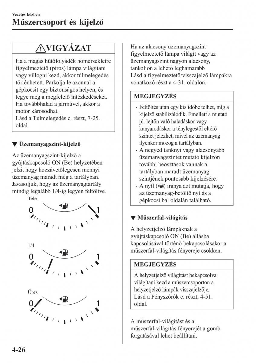 Mazda MX 5 Miata ND IV 4 Kezelesi utmutato / page 157