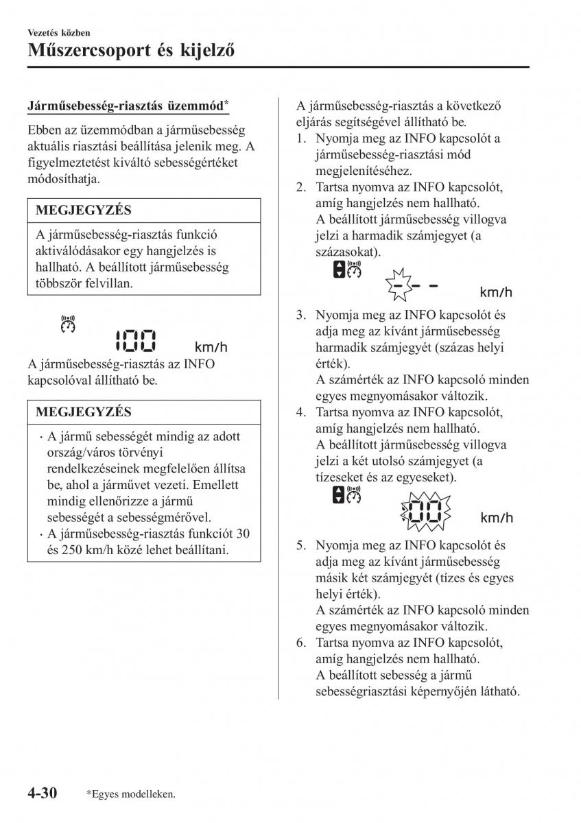 Mazda MX 5 Miata ND IV 4 Kezelesi utmutato / page 161