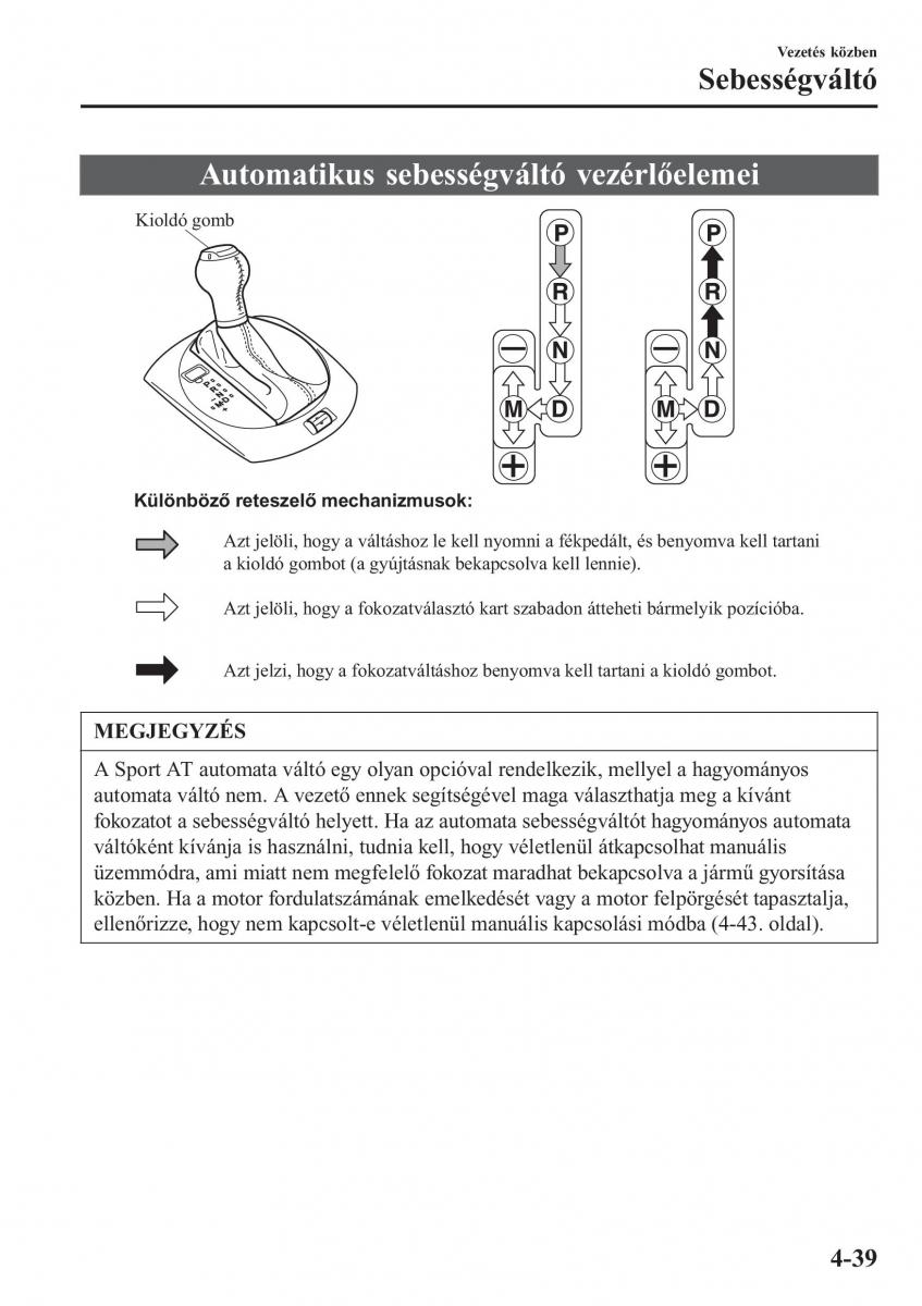 Mazda MX 5 Miata ND IV 4 Kezelesi utmutato / page 170