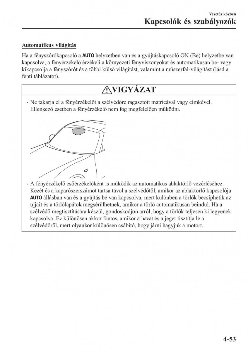 Mazda MX 5 Miata ND IV 4 Kezelesi utmutato / page 184