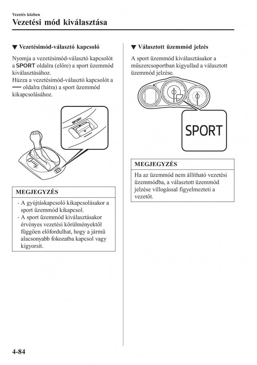 Mazda MX 5 Miata ND IV 4 Kezelesi utmutato / page 215