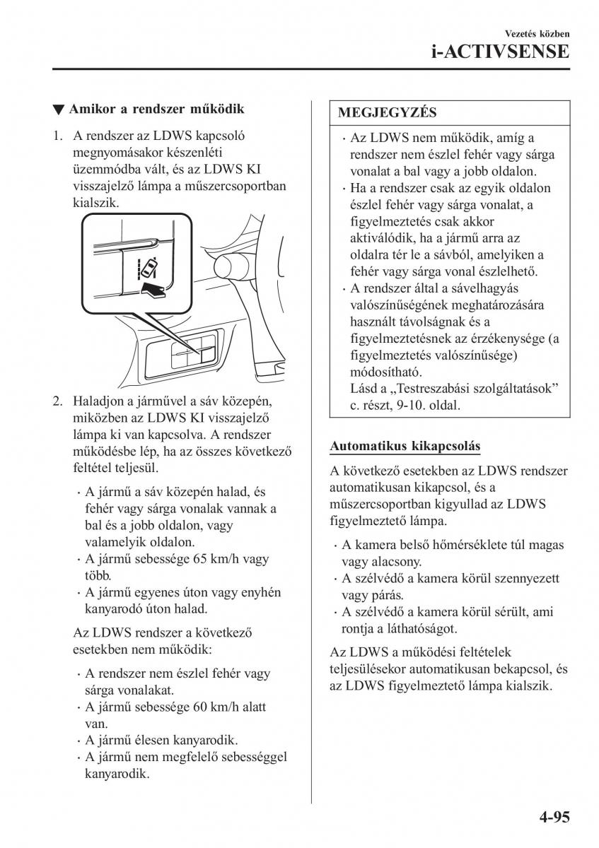 Mazda MX 5 Miata ND IV 4 Kezelesi utmutato / page 226