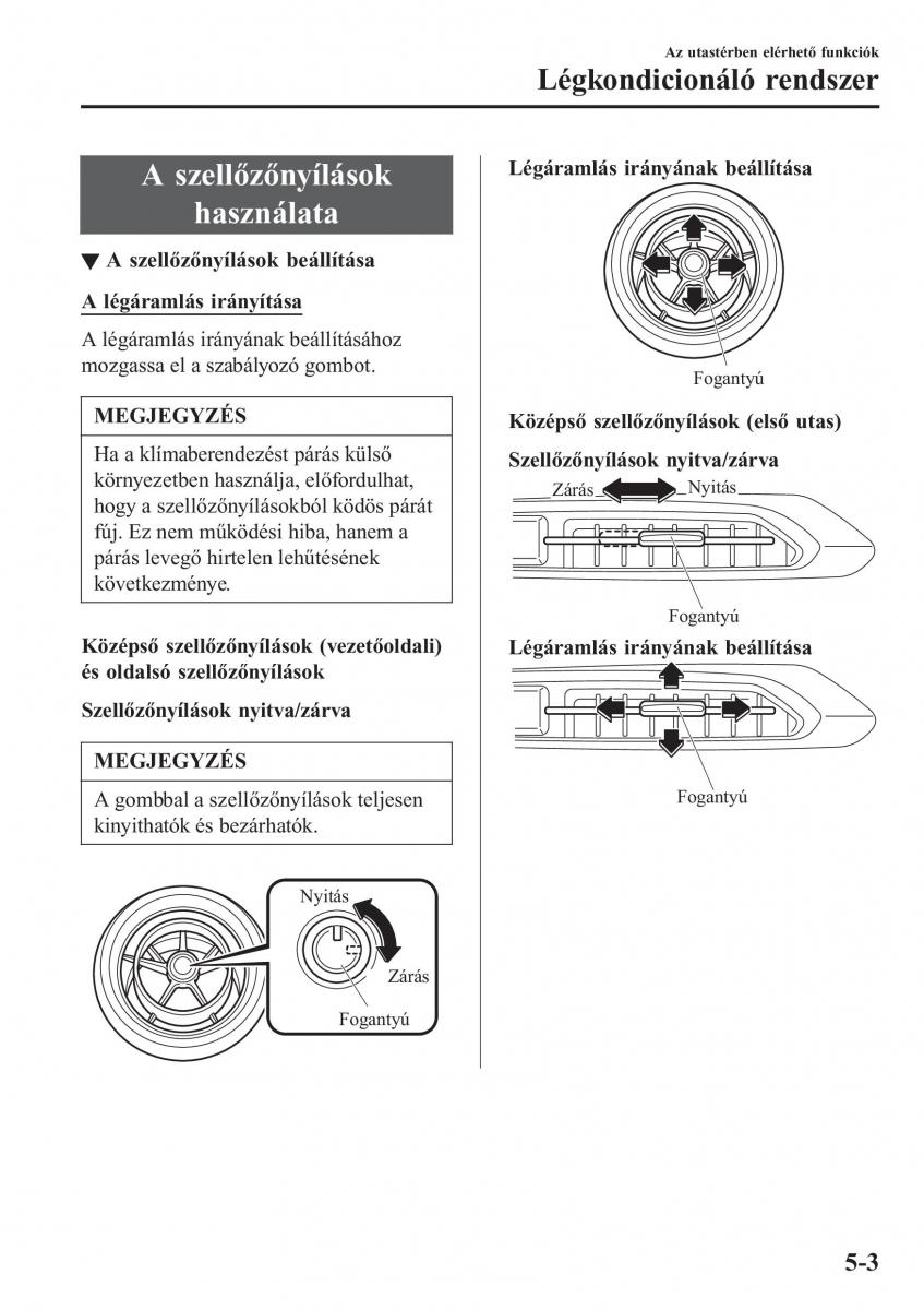 Mazda MX 5 Miata ND IV 4 Kezelesi utmutato / page 272