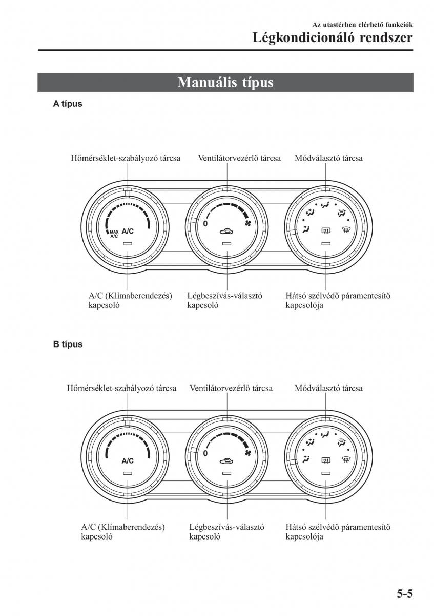 Mazda MX 5 Miata ND IV 4 Kezelesi utmutato / page 274