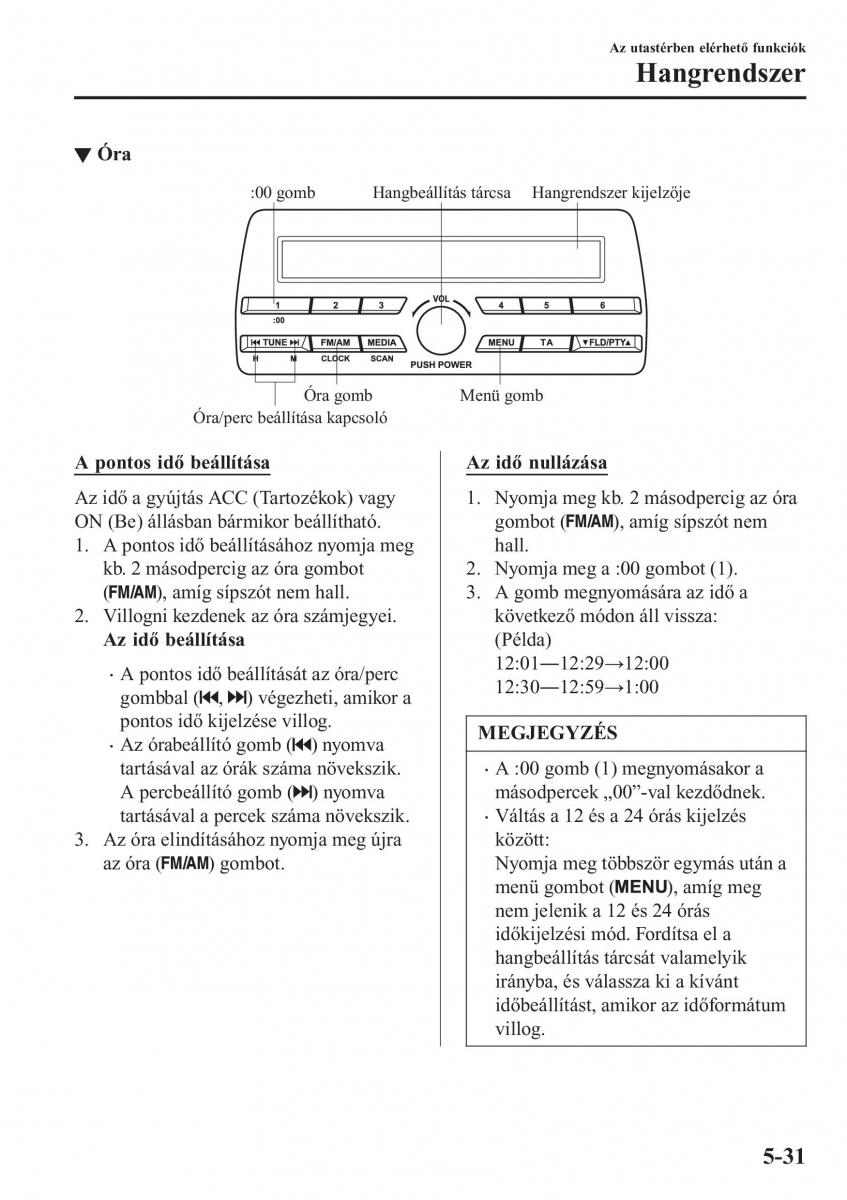 Mazda MX 5 Miata ND IV 4 Kezelesi utmutato / page 300