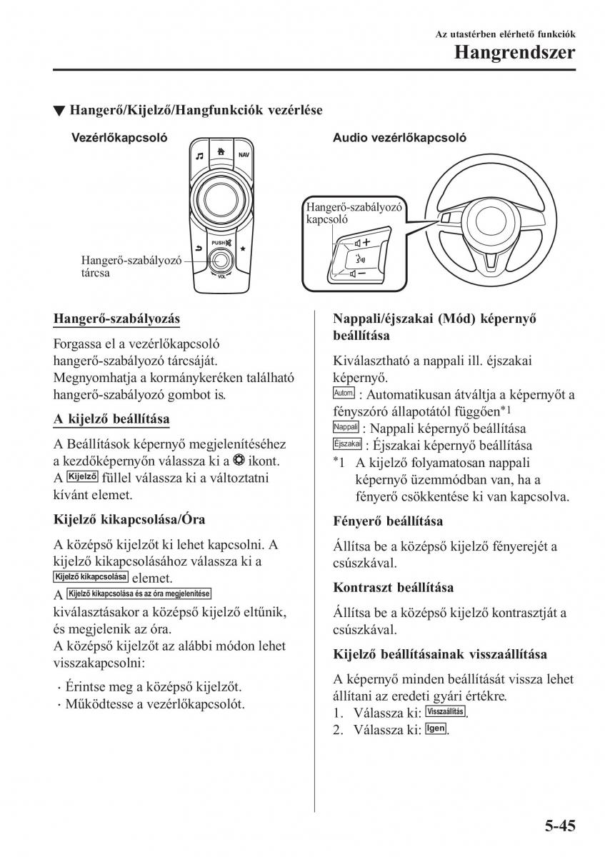 Mazda MX 5 Miata ND IV 4 Kezelesi utmutato / page 314