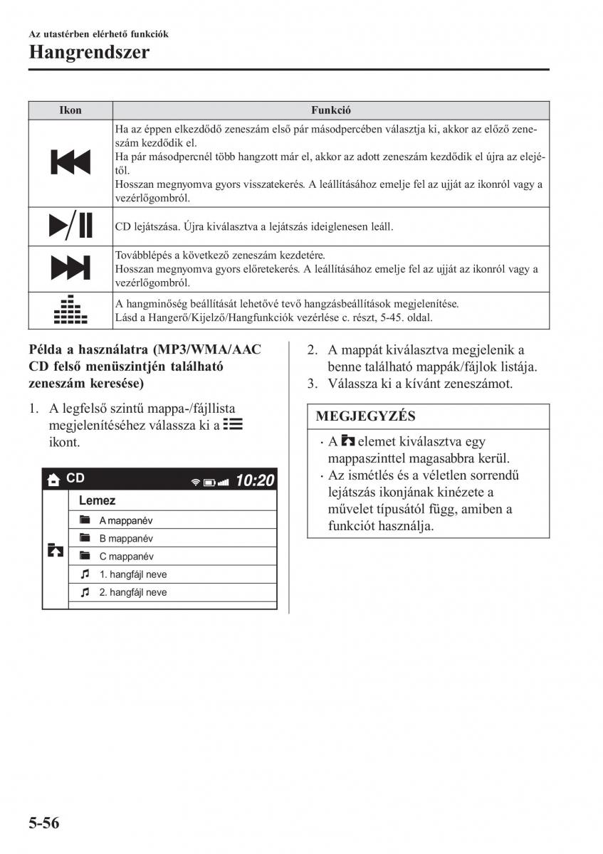 Mazda MX 5 Miata ND IV 4 Kezelesi utmutato / page 325