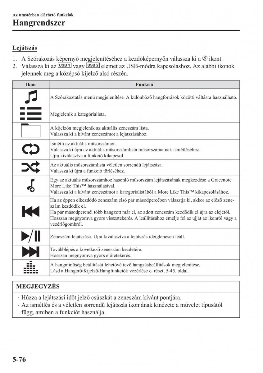 Mazda MX 5 Miata ND IV 4 Kezelesi utmutato / page 345