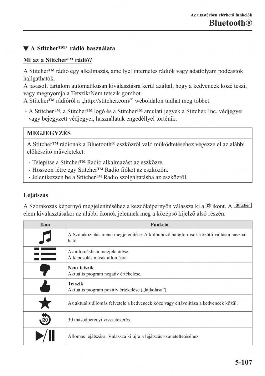 Mazda MX 5 Miata ND IV 4 Kezelesi utmutato / page 376