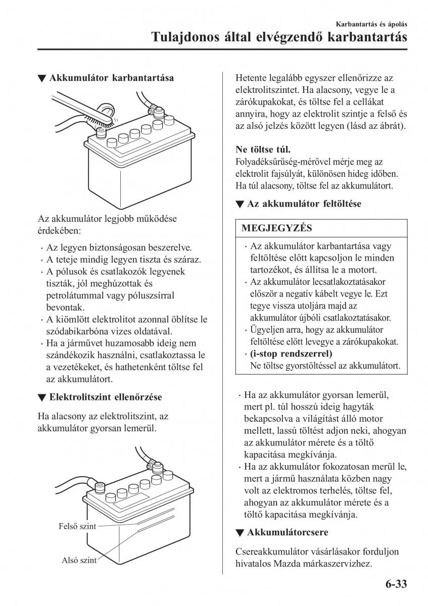 Mazda MX 5 Miata ND IV 4 Kezelesi utmutato / page 426