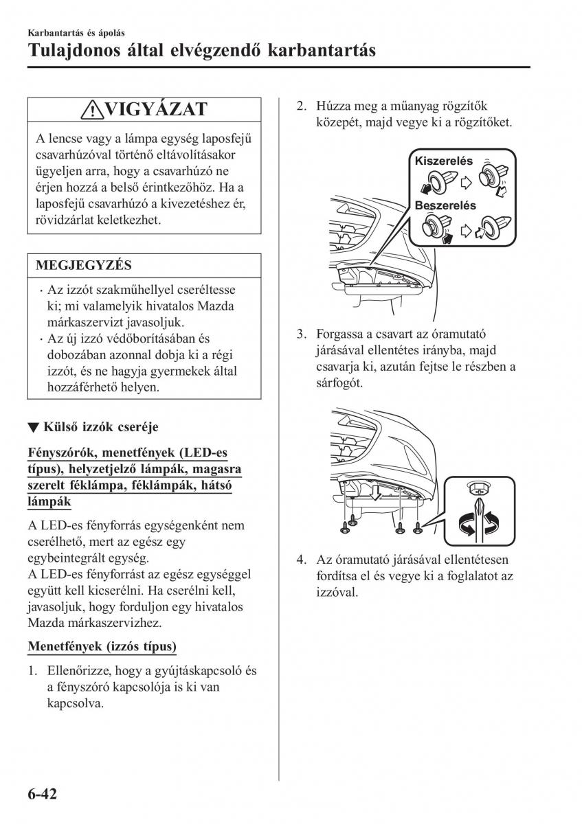 Mazda MX 5 Miata ND IV 4 Kezelesi utmutato / page 435