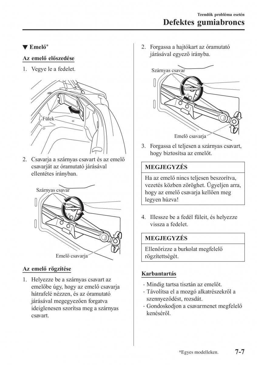 Mazda MX 5 Miata ND IV 4 Kezelesi utmutato / page 464