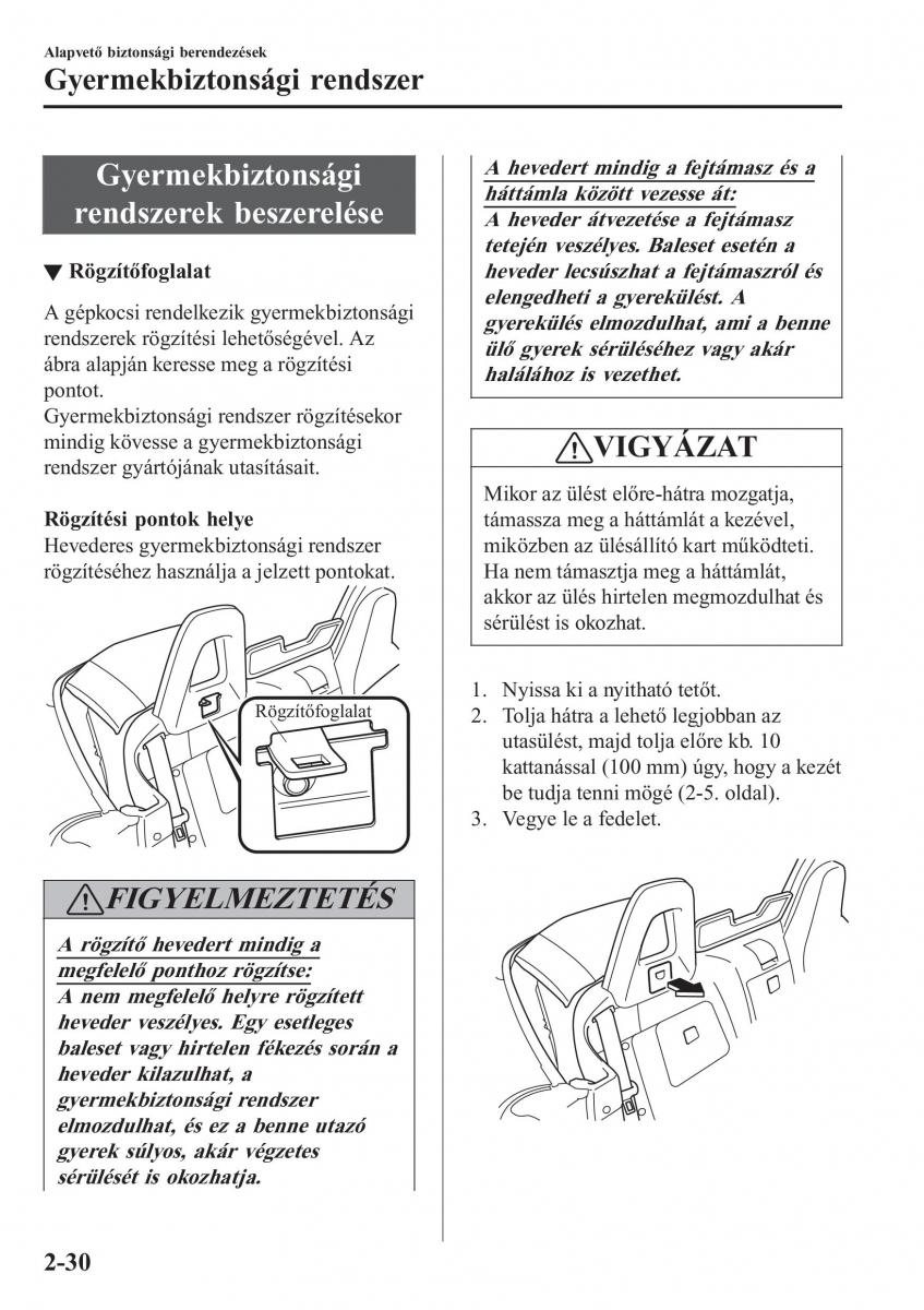 Mazda MX 5 Miata ND IV 4 Kezelesi utmutato / page 47