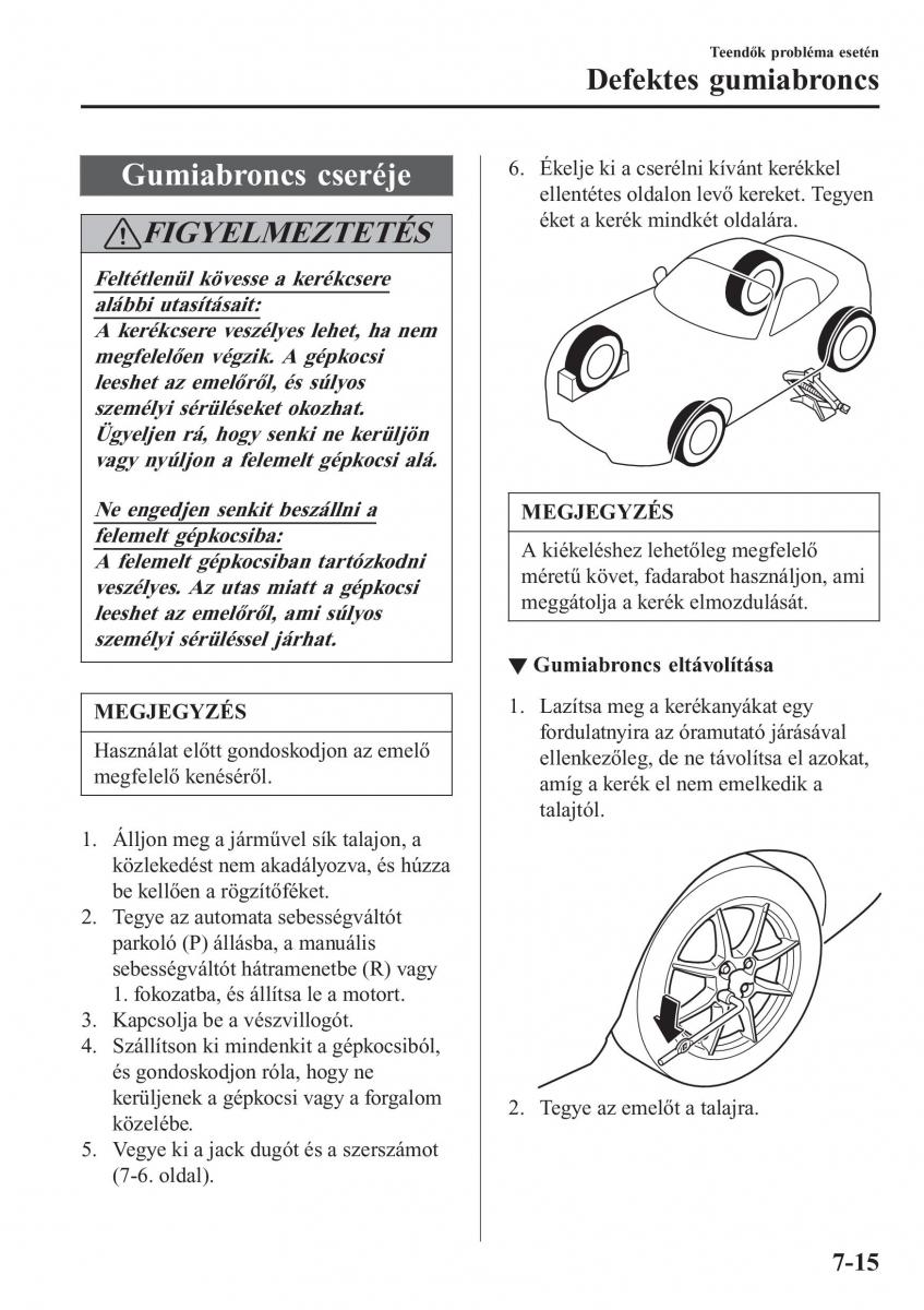 Mazda MX 5 Miata ND IV 4 Kezelesi utmutato / page 472