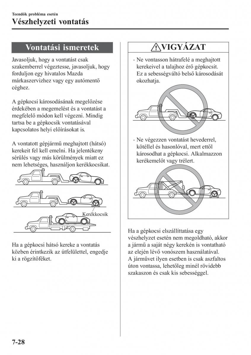 Mazda MX 5 Miata ND IV 4 Kezelesi utmutato / page 485