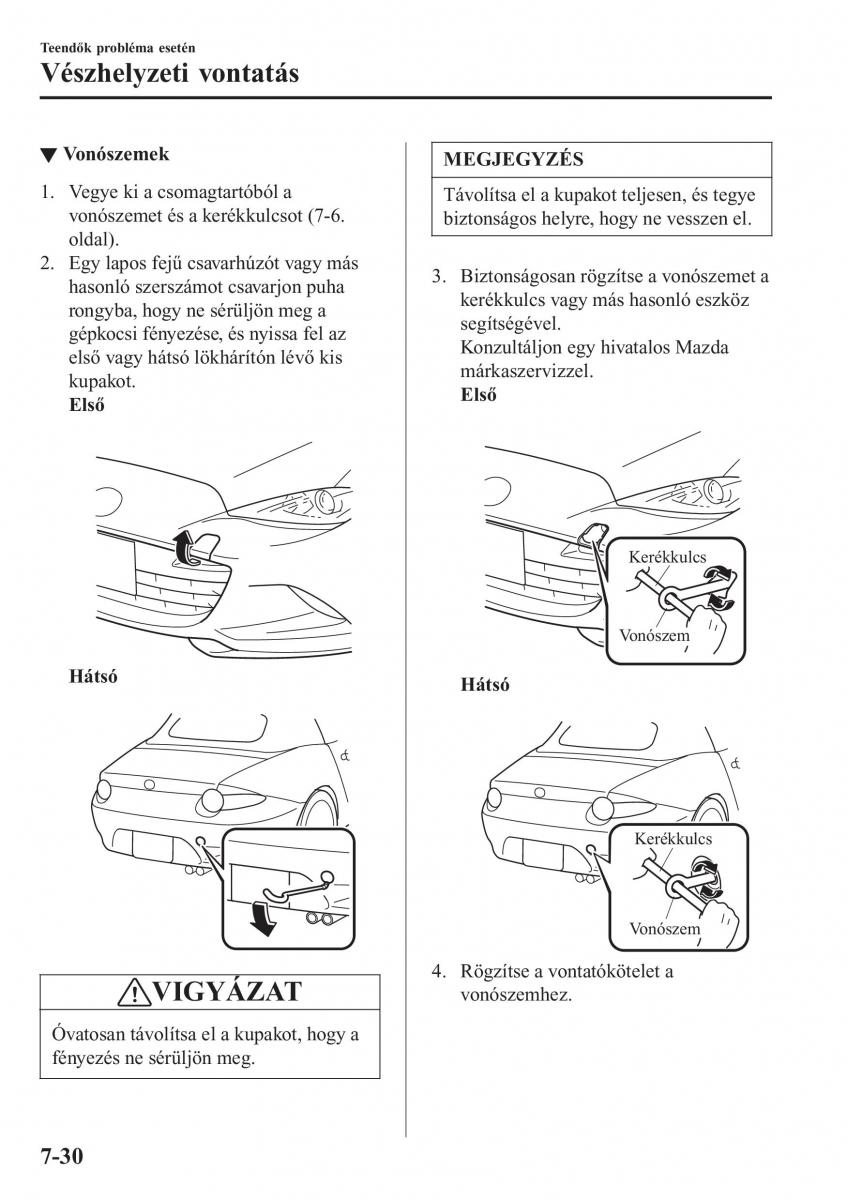 Mazda MX 5 Miata ND IV 4 Kezelesi utmutato / page 487