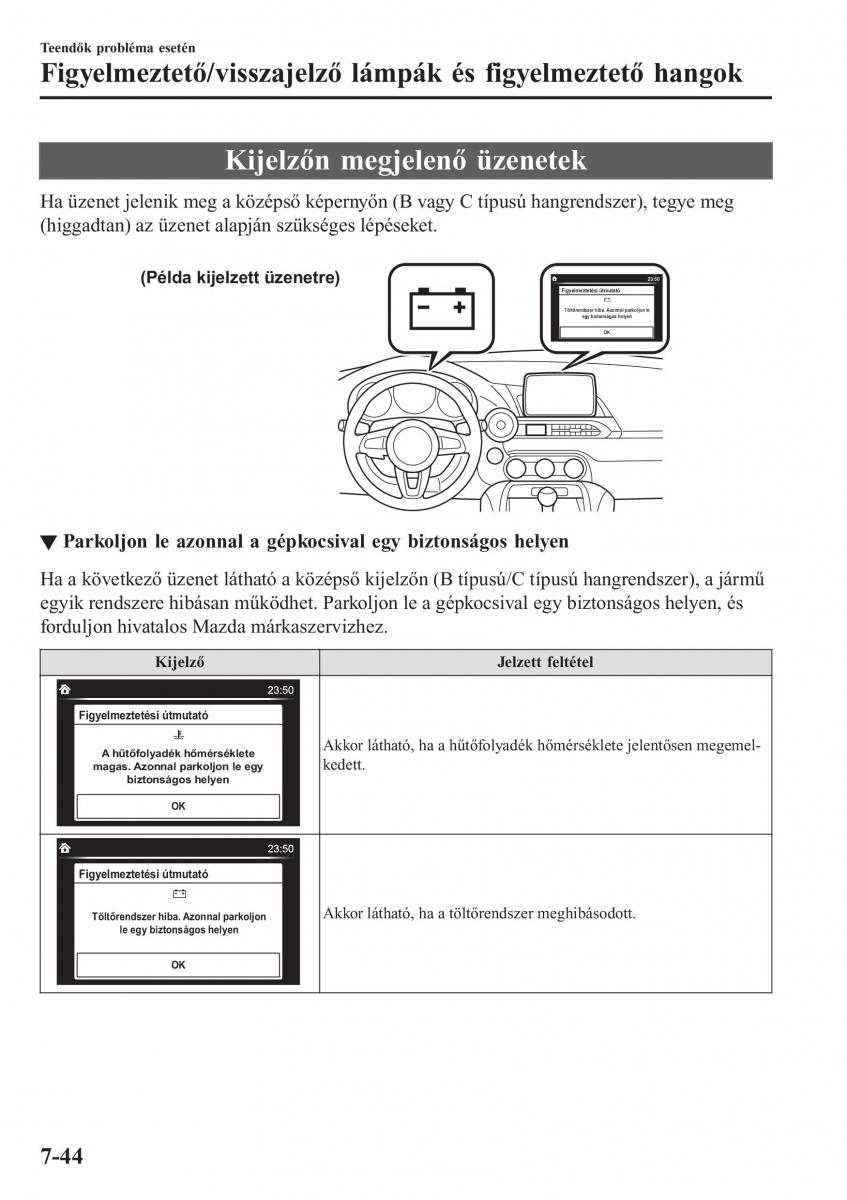 Mazda MX 5 Miata ND IV 4 Kezelesi utmutato / page 501