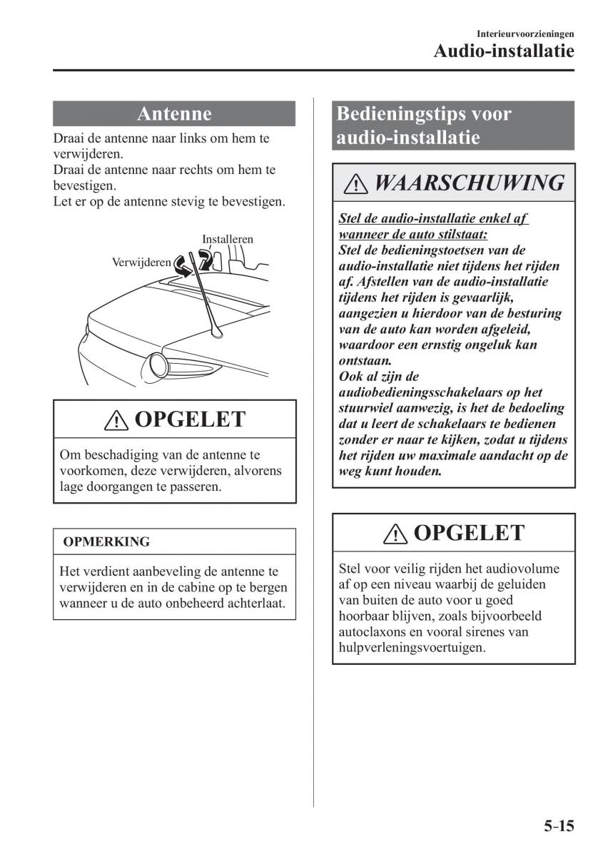 Mazda MX 5 Miata ND IV 4 handleiding / page 311