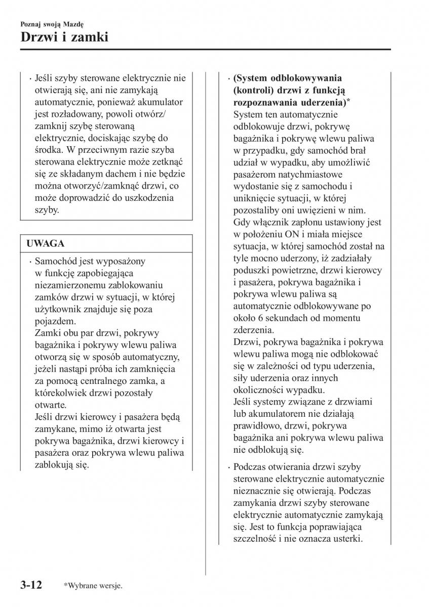 Mazda MX 5 Miata ND IV 4 instrukcja obslugi / page 89