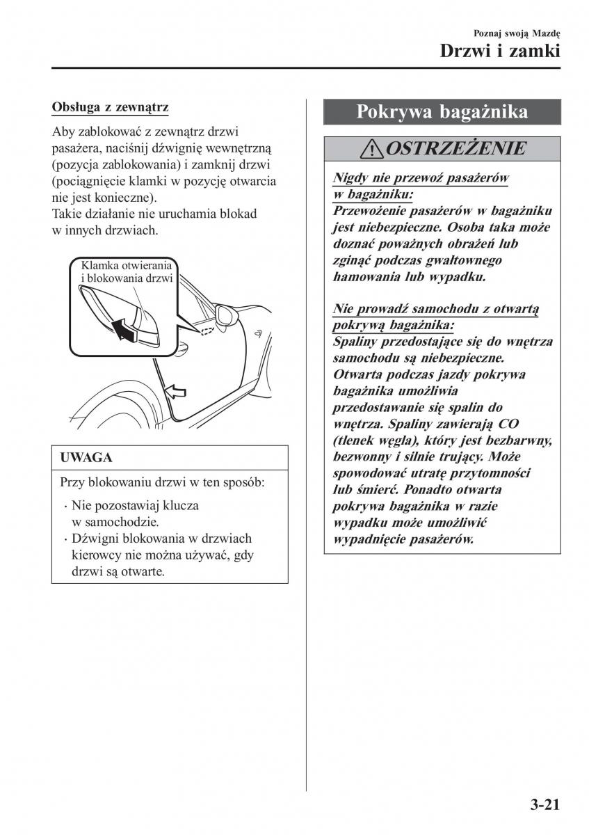 Mazda MX 5 Miata ND IV 4 instrukcja obslugi / page 98