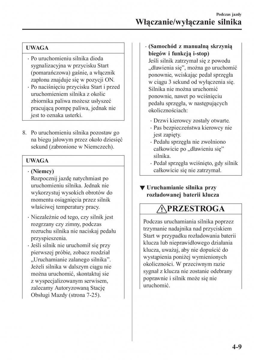 Mazda MX 5 Miata ND IV 4 instrukcja obslugi / page 146