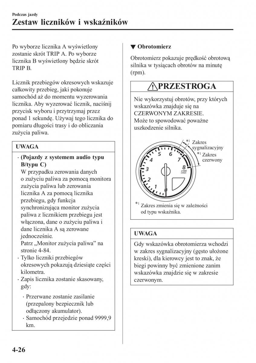 Mazda MX 5 Miata ND IV 4 instrukcja obslugi / page 163