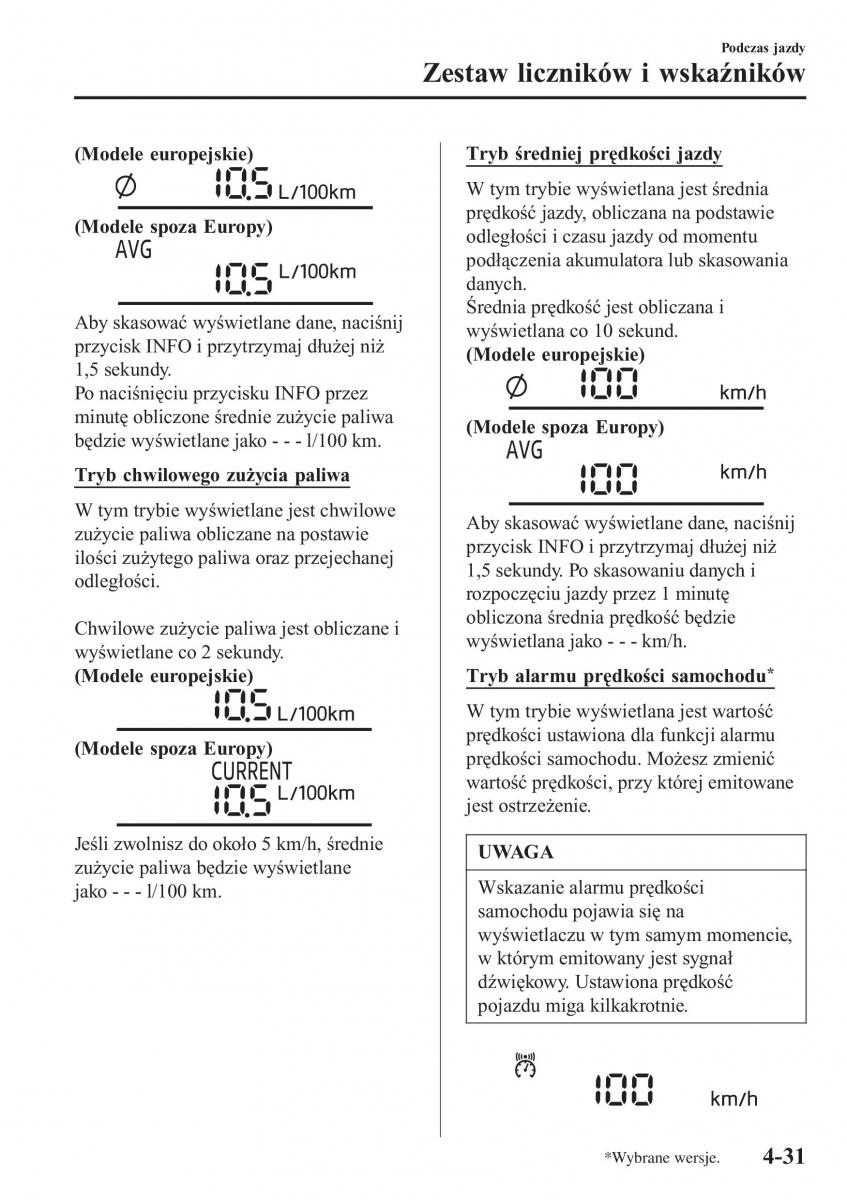 Mazda MX 5 Miata ND IV 4 instrukcja obslugi / page 168