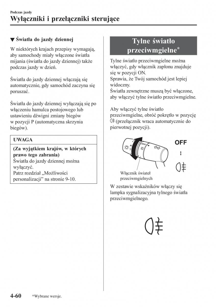 Mazda MX 5 Miata ND IV 4 instrukcja obslugi / page 197