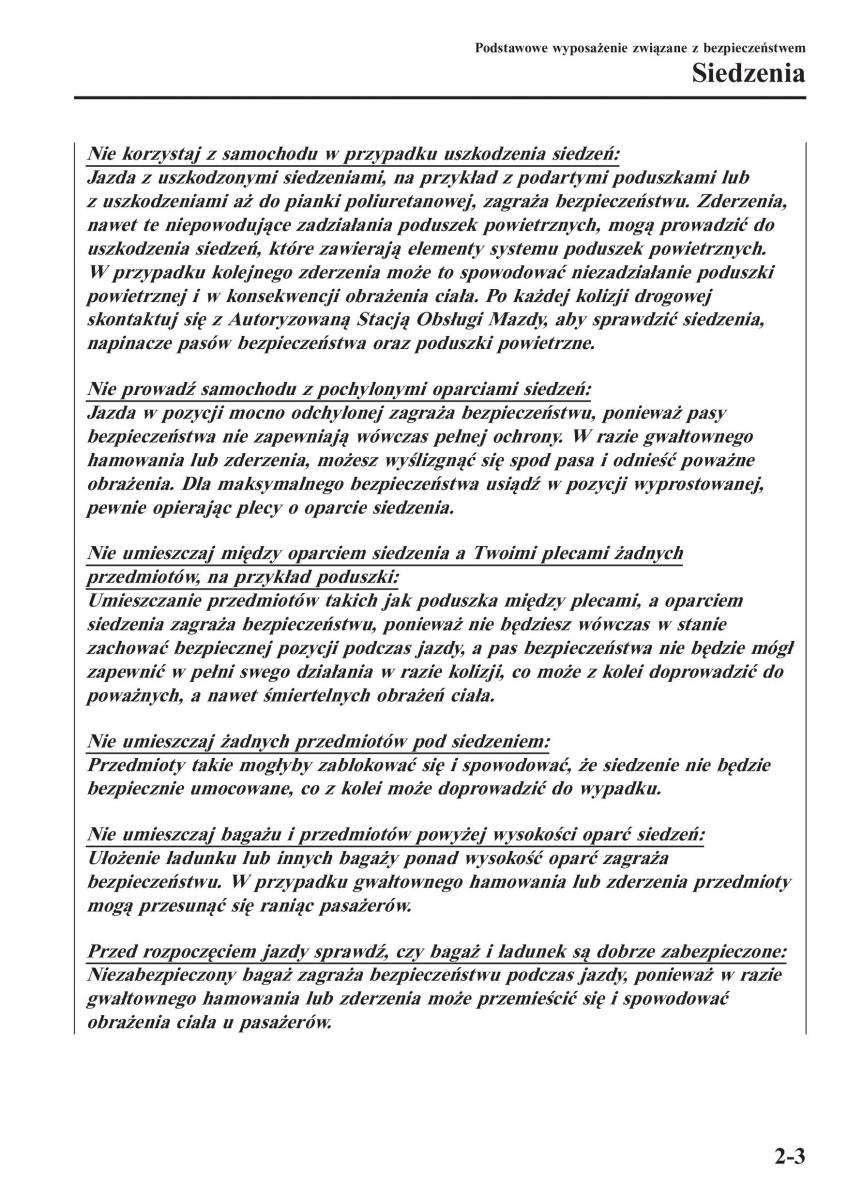 Mazda MX 5 Miata ND IV 4 instrukcja obslugi / page 20