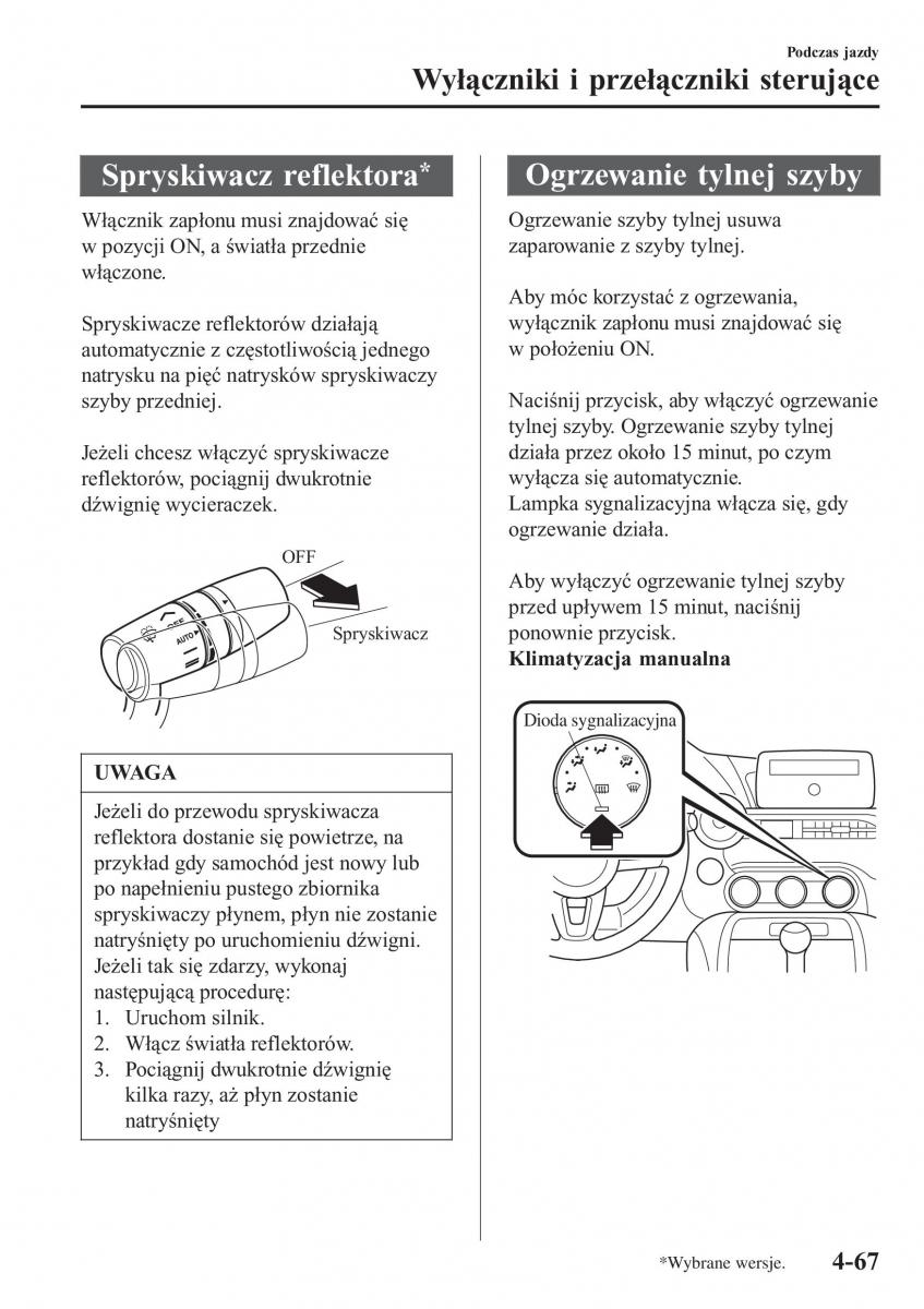 Mazda MX 5 Miata ND IV 4 instrukcja obslugi / page 204