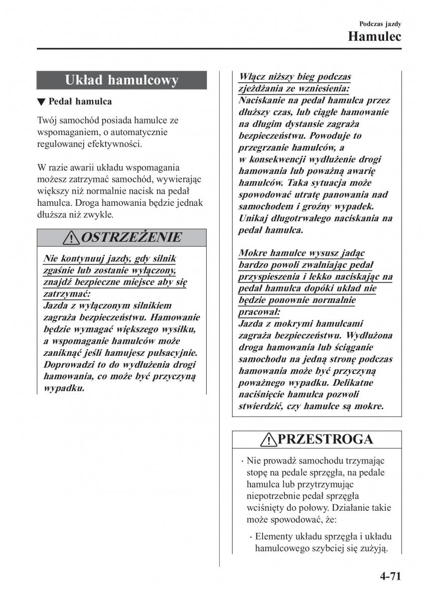 Mazda MX 5 Miata ND IV 4 instrukcja obslugi / page 208