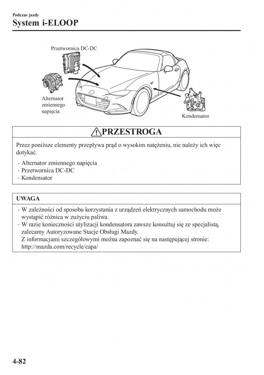 Mazda MX 5 Miata ND IV 4 instrukcja obslugi / page 219