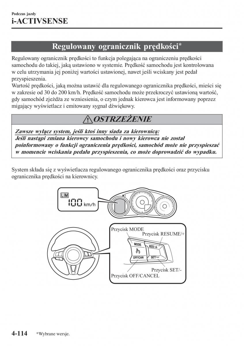 Mazda MX 5 Miata ND IV 4 instrukcja obslugi / page 251