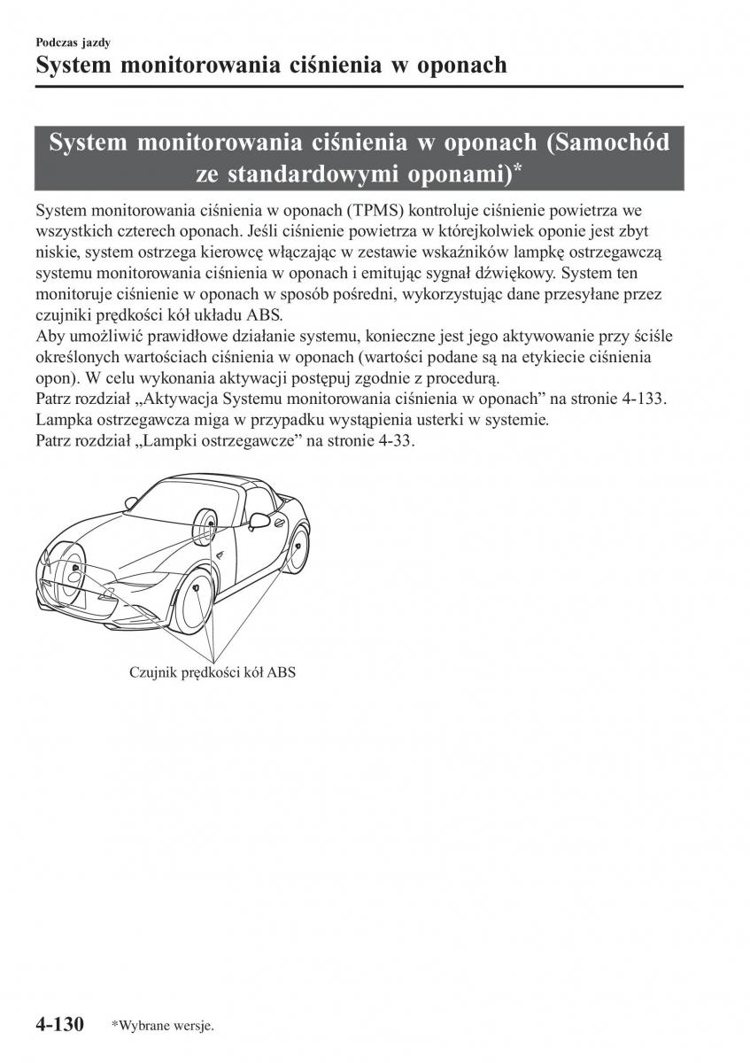 Mazda MX 5 Miata ND IV 4 instrukcja obslugi / page 267